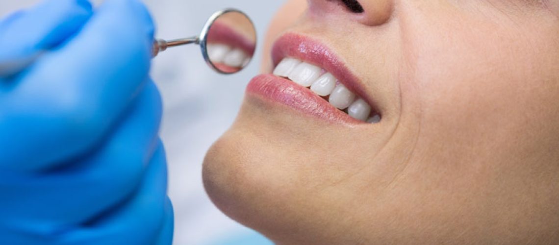 a dental patient being prepped for dental implant surgery.